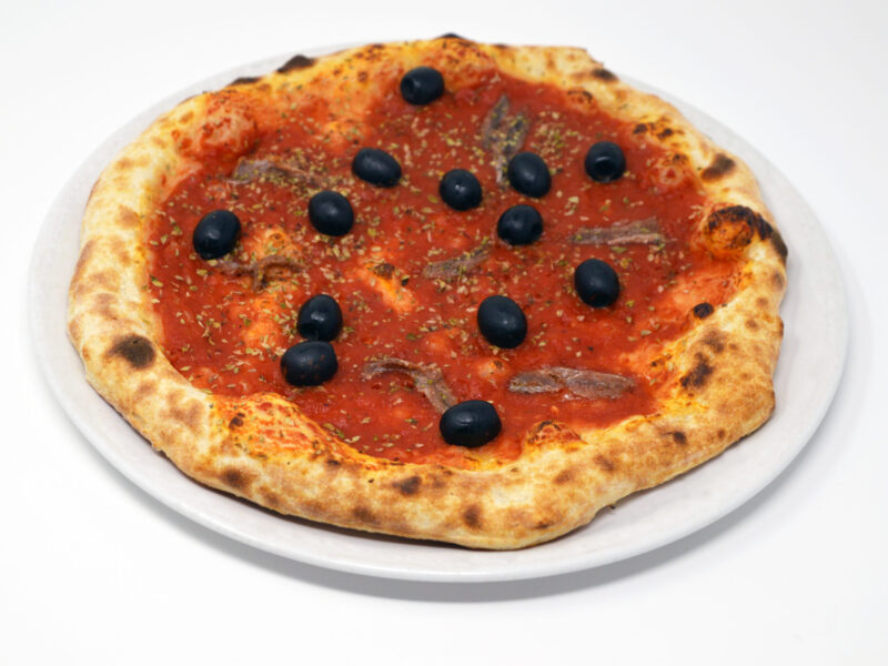 pizza olive e acciughe